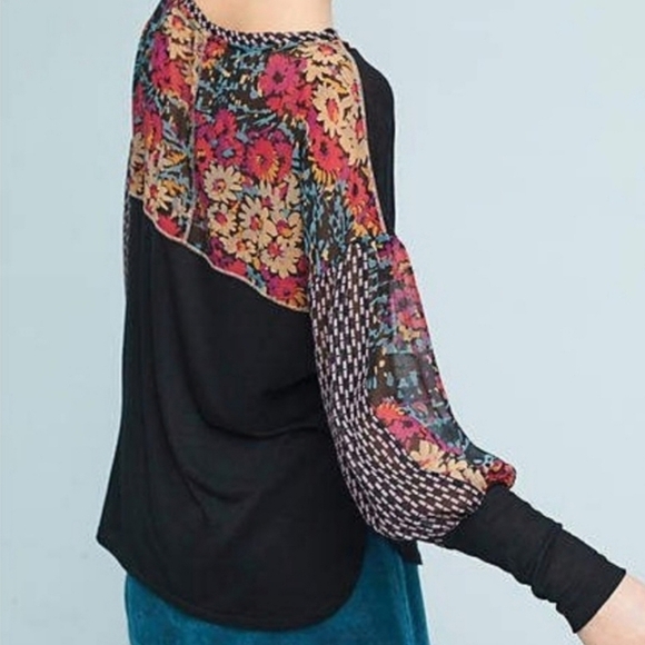 Anthropologie Tiny Raye Floral Boho Top - Picture 10 of 10